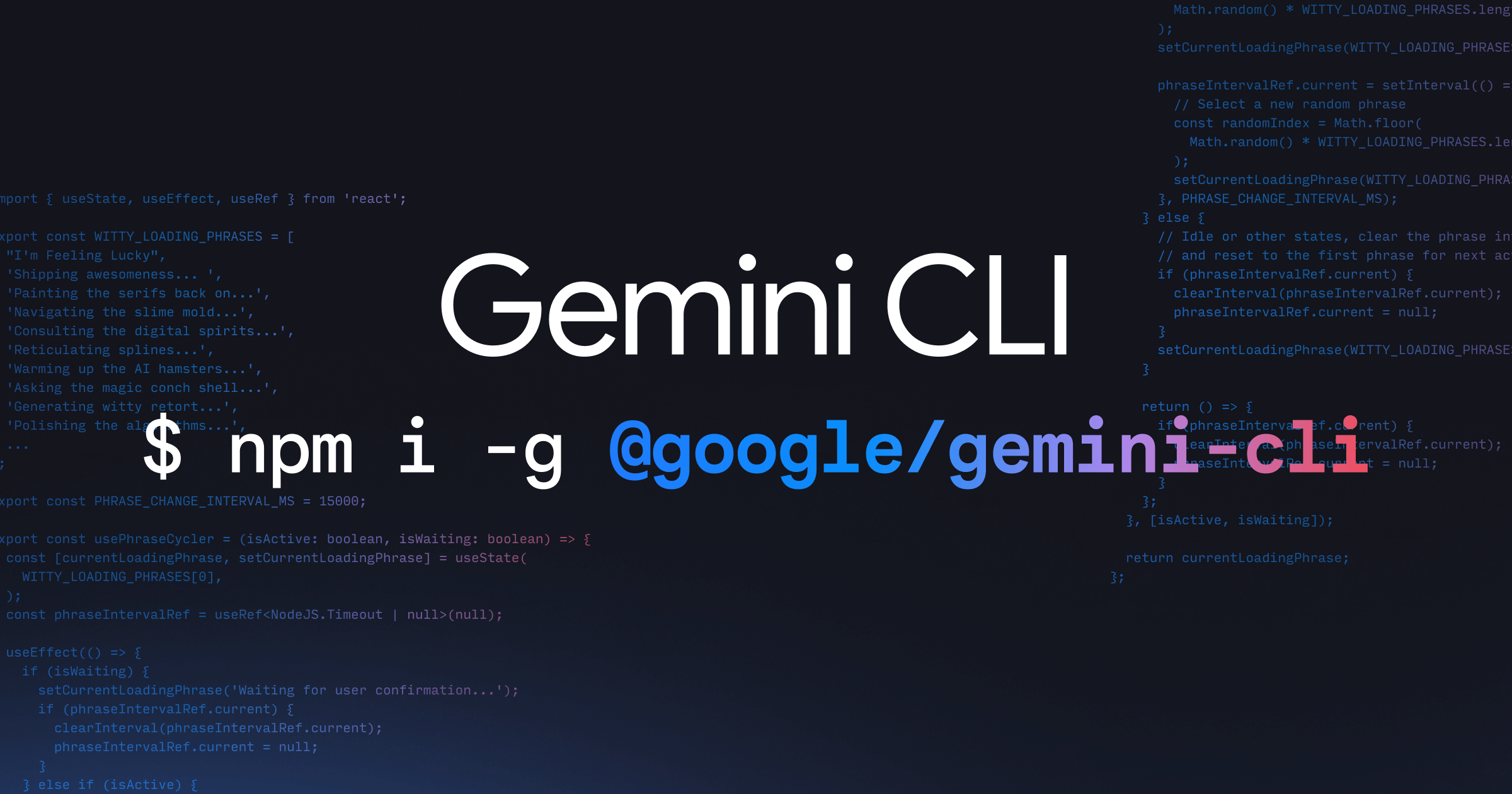 Gemini CLI 官方仓库展示图